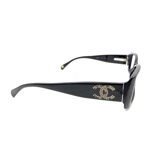 Chanel 3083-B 501 Black Rectangle Eyeglasses Frames 52-16 135 Italy Designer - Picture 4 of 12
